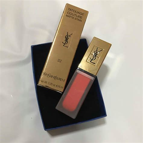 ysl tatouage couture รีวิว 22|Review : YSL Tatouage Couture Matte Stain ลิปแมทที่ควรมี .